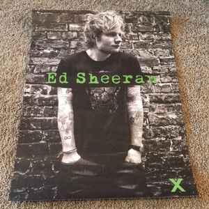 Ed Sheeran “X” tour poster
